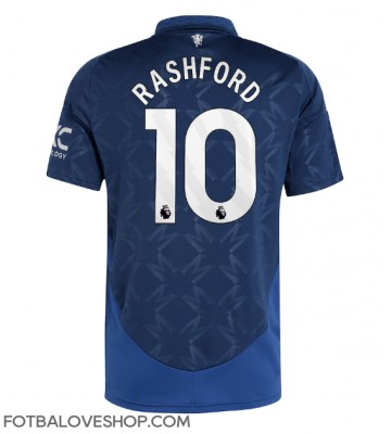 Manchester United Marcus Rashford #10 Venkovní Dres 2024-25 Krátký Rukáv